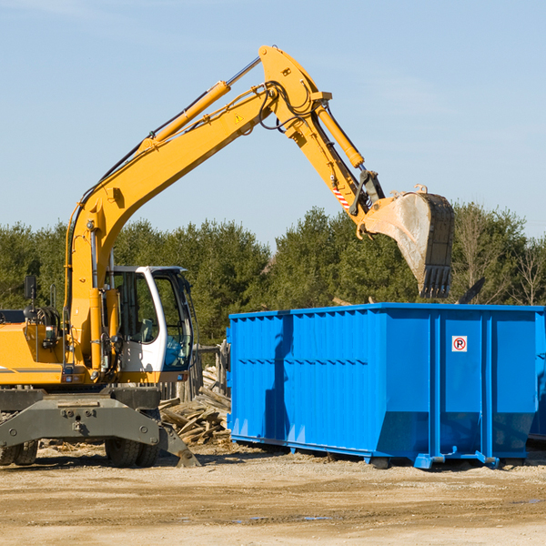 what size residential dumpster rentals are available in Palomar Mountain